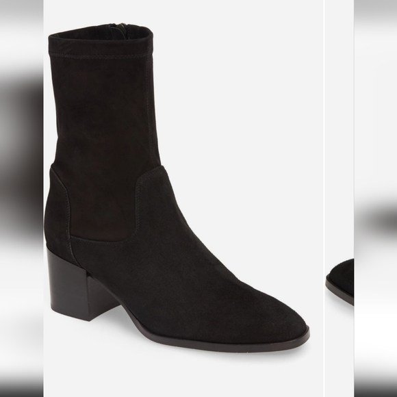 Aquatalia Tilly Weatherproof Bootie, black suede, size 9 - Picture 1 of 16